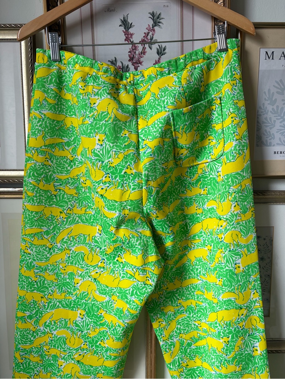 Vintage Lilly Pulitzer Fox Print Pants - Picture 3 of 10